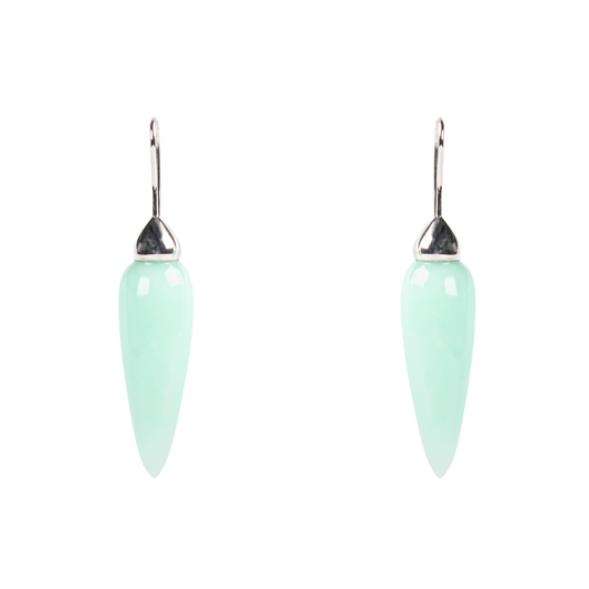 Chrysopras-Ohrhänger