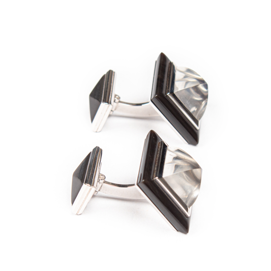 Mondstein-Manschettenknöpfe