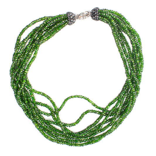 Chromdiopsid-Collier