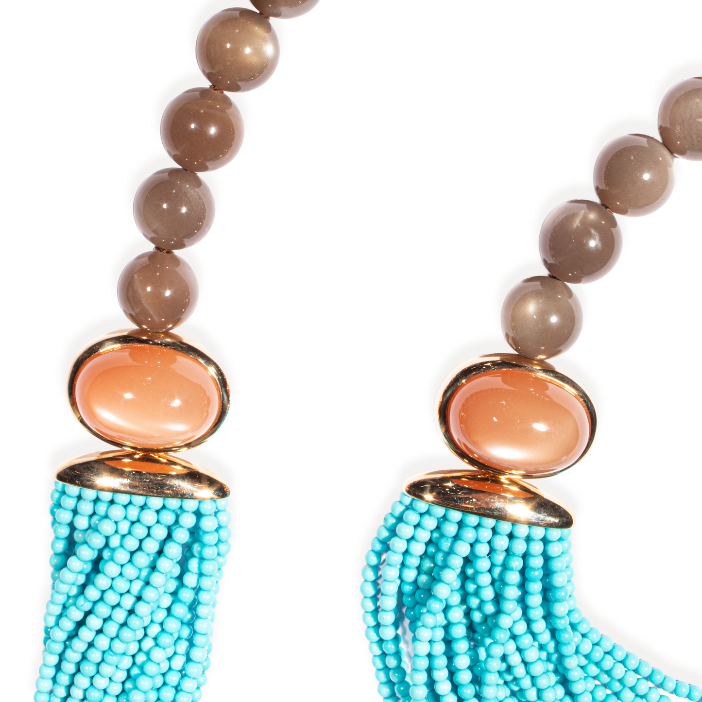 Turquoise moonstone necklace