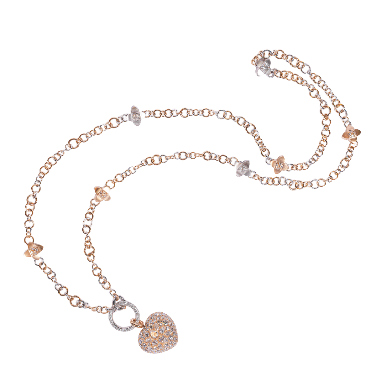 Diamond heart pendant