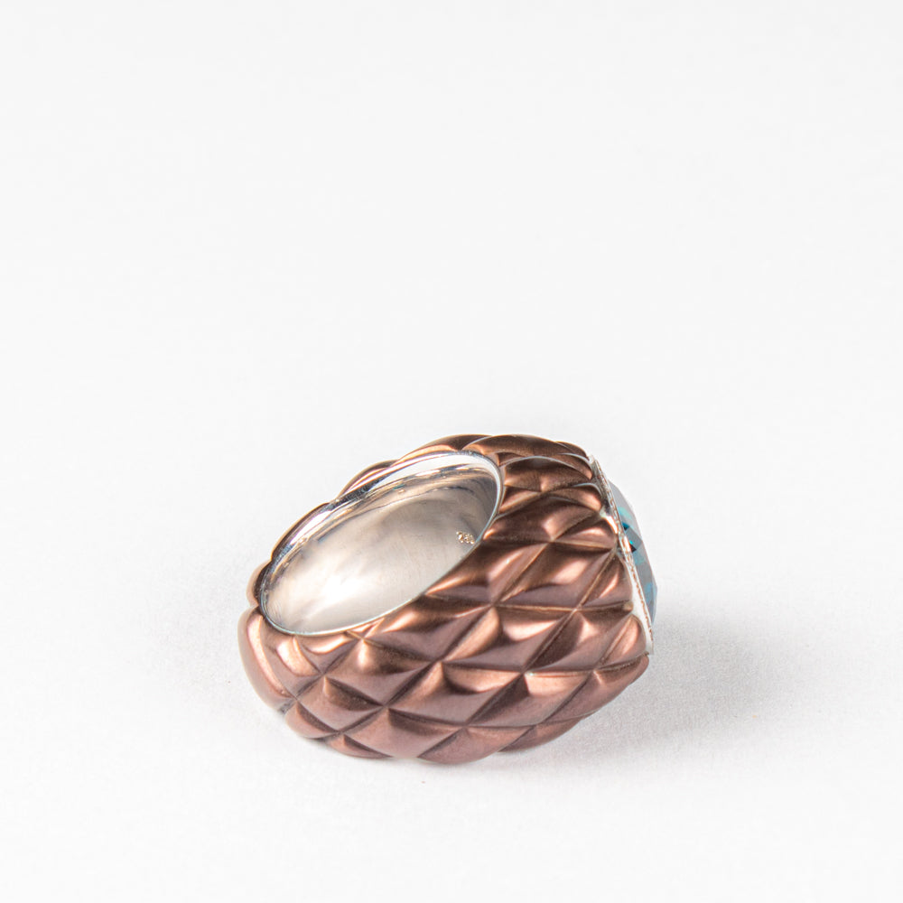 Blauer Zirkonring