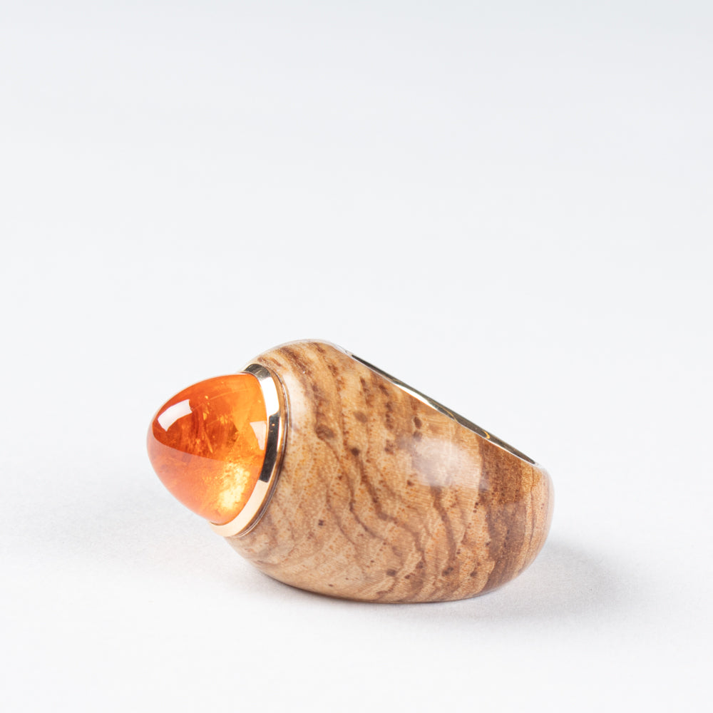 Mandaringranat-Ring