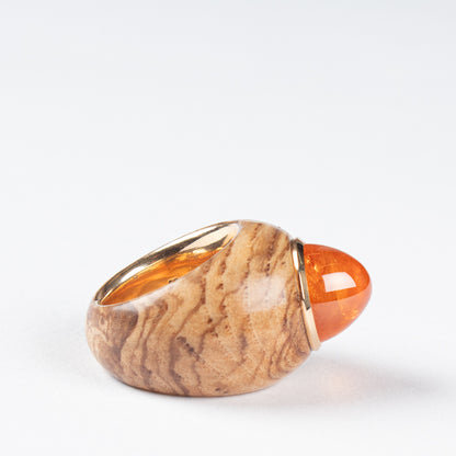 Mandaringranat-Ring
