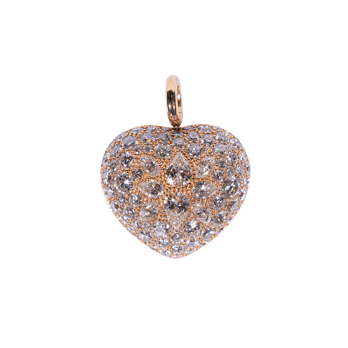 Diamond heart pendant