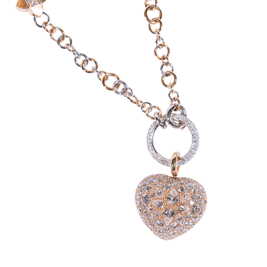 Diamond heart pendant
