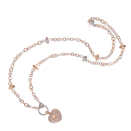 Diamond heart pendant